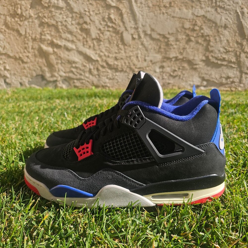 Air Jordan 4 Retro “Rare Air” Black Red Blue – Men’s Size 13
